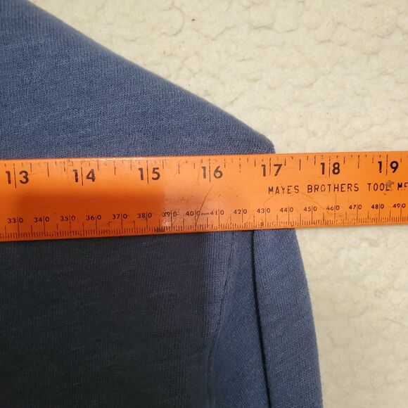 Hollister Long Sleeve Blue Hoodie w/ Front Pockets & Full Zipper  Size Medium - Picture 12 of 13